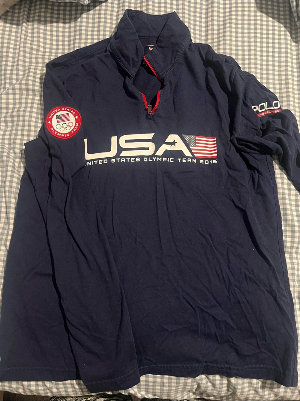 Polo by Ralph Lauren Navy USA Olympic Team Long-Sleeve Pullover